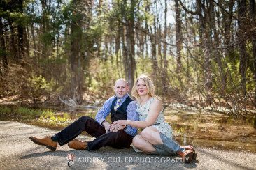 Rugby and Puppies - Spring Engagement- Central Massachusetts Wedding Photographers © Audrey Cutler Photography