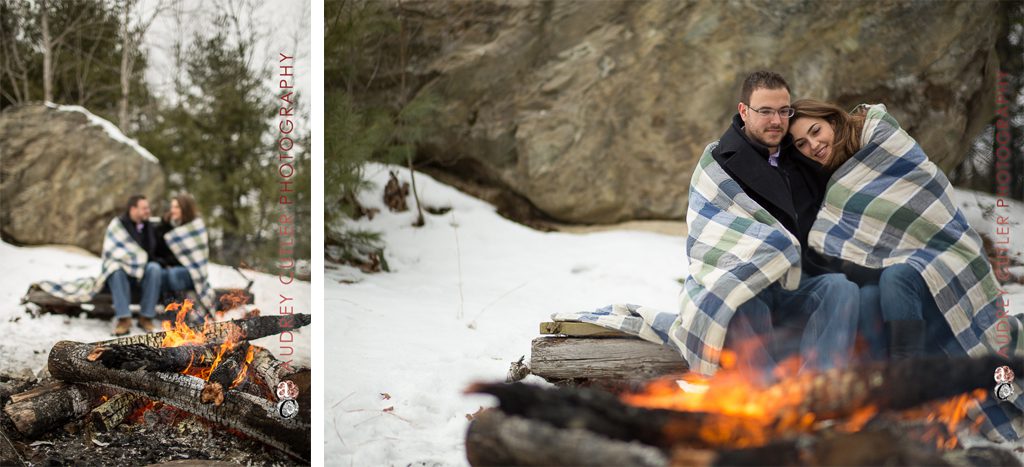 © Audrey Cutler Photography 2014 - Winter New England Engagement