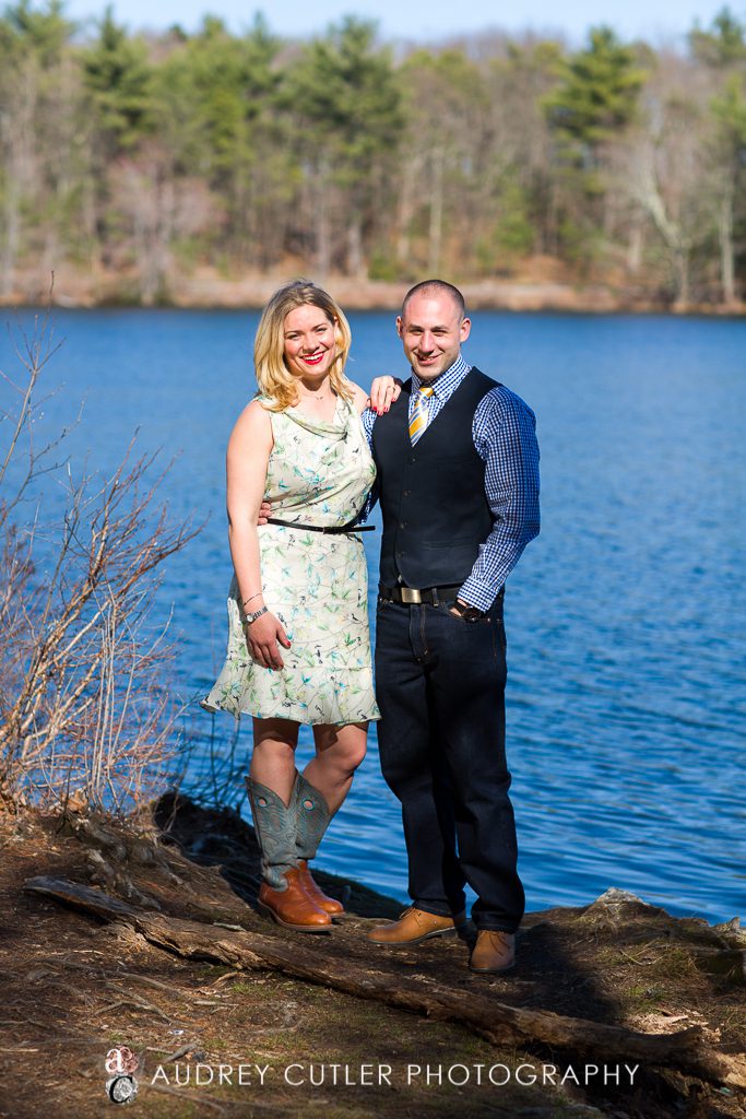 Rugby and Puppies - Spring Engagement- Central Massachusetts Wedding Photographers © Audrey Cutler Photography