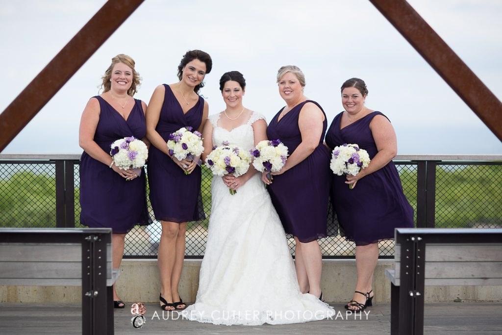 Bridal party at the top of Wachusett Mountain