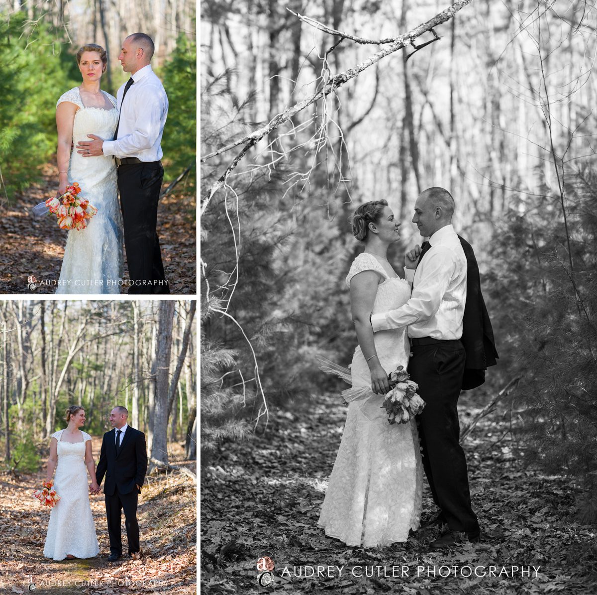 Natural couple with the woods wedding photos - © Audrey Cutler Photography 2014