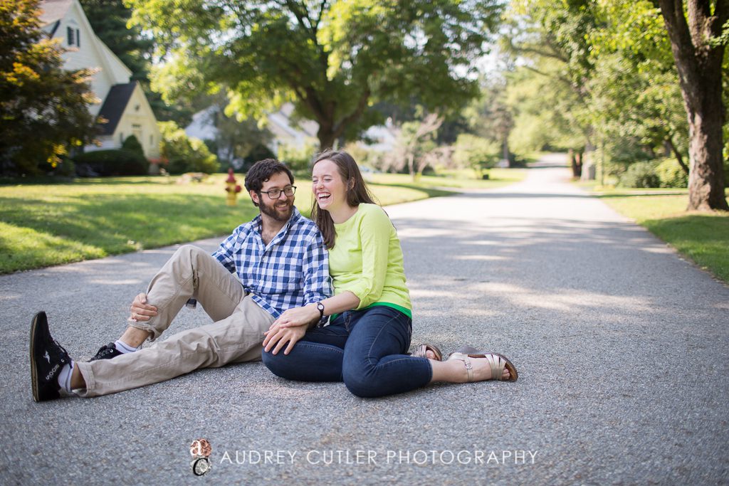 Vibrant engagement photos in summer