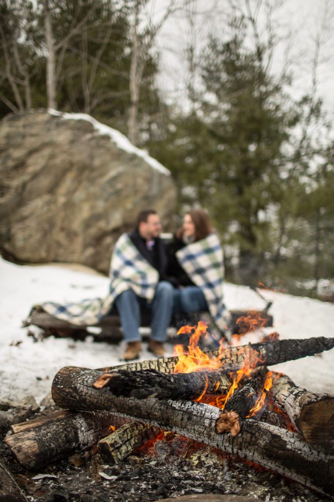 Central MA Engagement Photography Locations winter-engagament-session-campfire-worcester-ma