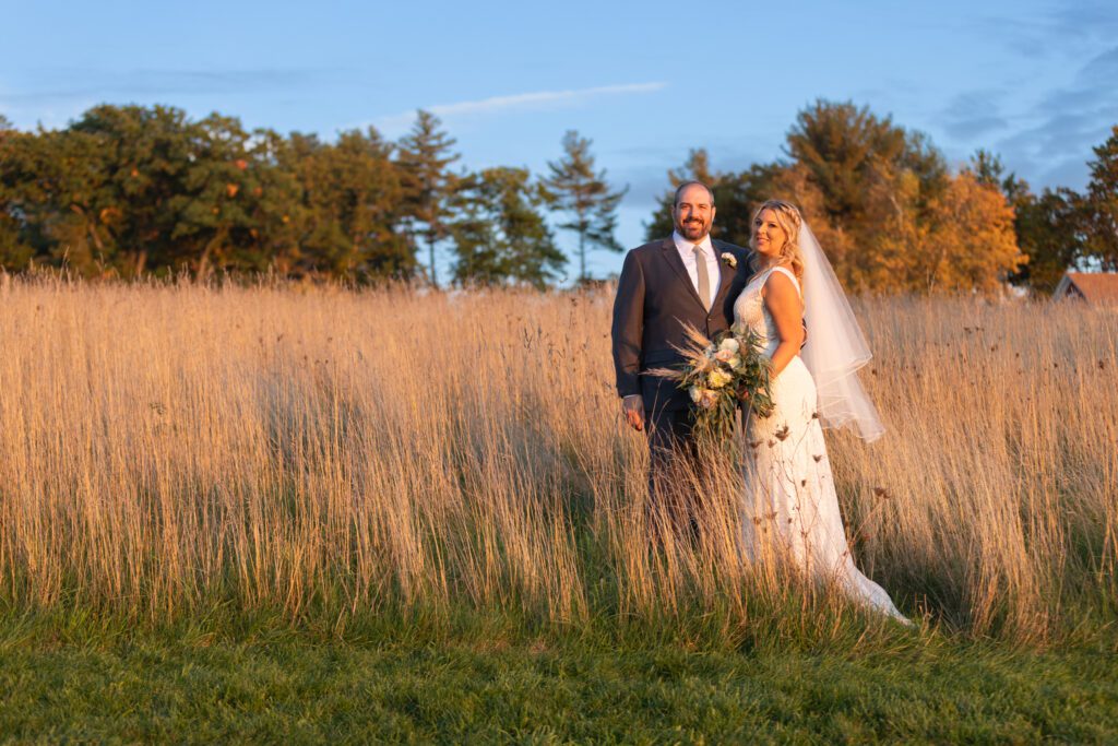 bride-groom-field-sunset-harvard-massachusetts-wedding-14
