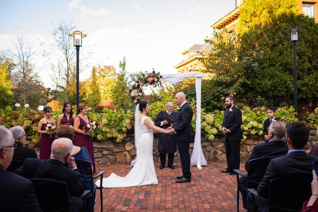 Clocktower-terrace-ceremony-outdoor-wedding-ceremony-in-fall
