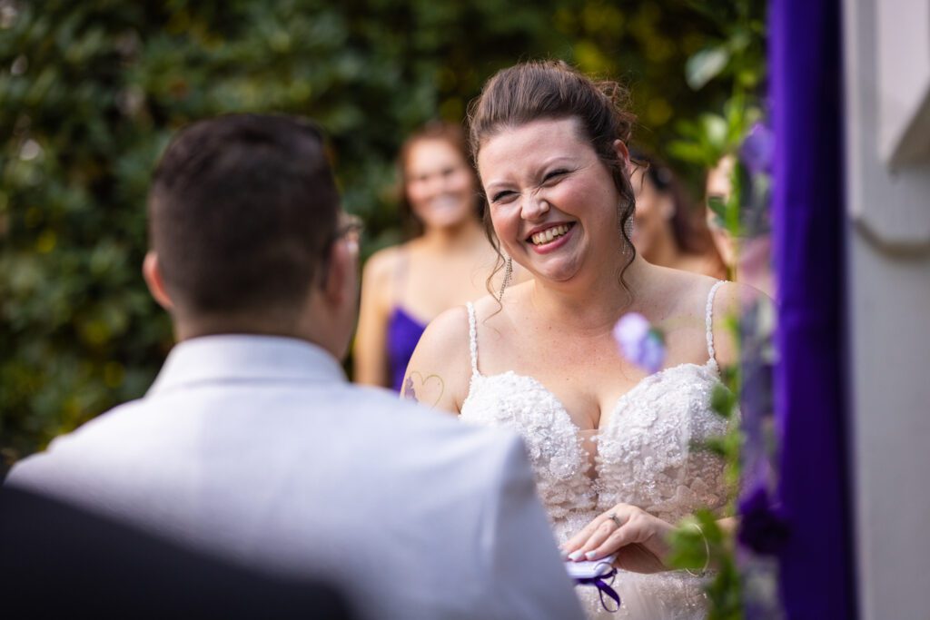 bride-smiling-ceremony-sterling-ma-wedding-