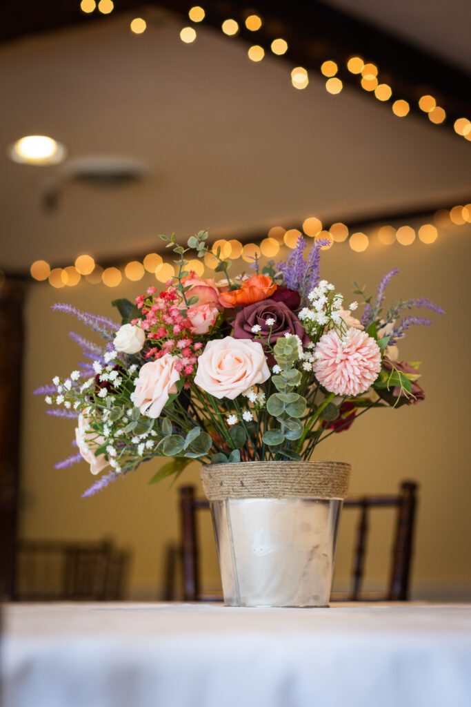 floral-center-piece-the-1761-old-mill-westminster-ma-wedding-