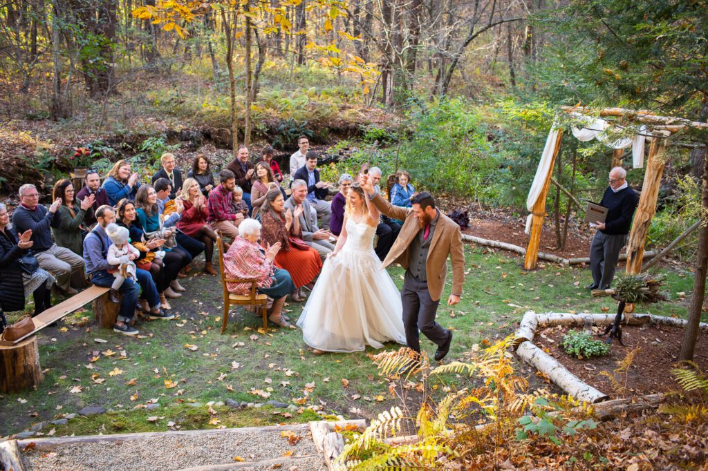 micro wedding at home in backyard massachusetts