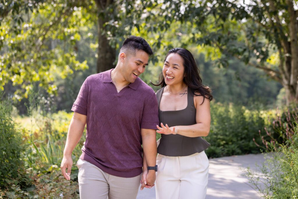 Surprise Engagement Proposal at the New England Botanic Garden at Tower Hill